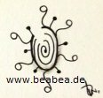 Zentangle-Muster. Tangle: Diskbee, Designer: Beate Winkler, CZT