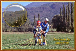 Vuelo de parapente desde Gallinero