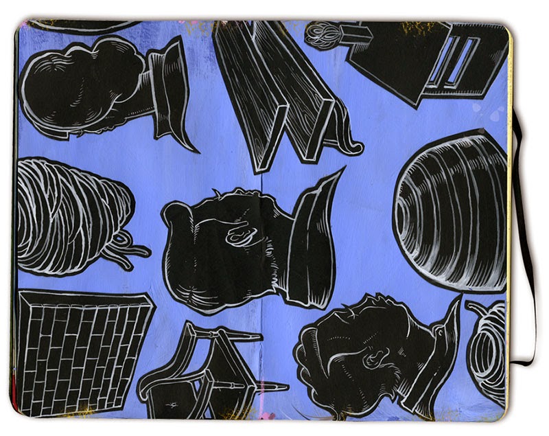 Seis ilustradores y sus sketchbooks