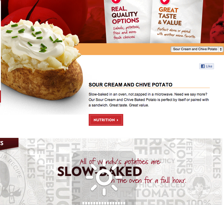 Foodie Tuesday Food Tip Wendy's baked potatoes = fast and easy dinner