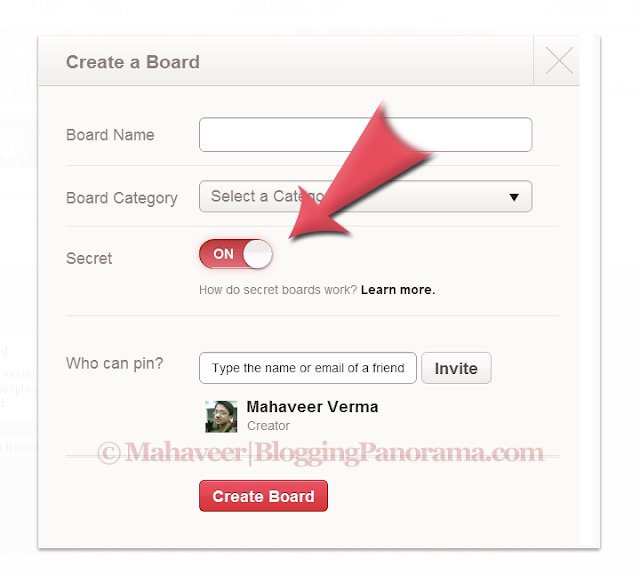 Pinterest How to Create a Secret Board