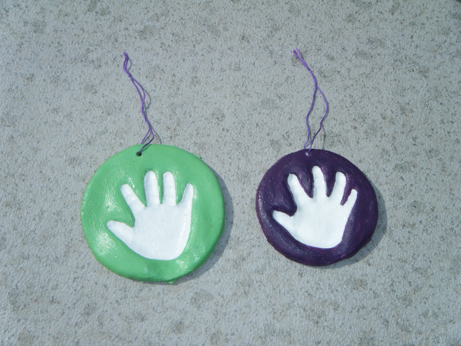 Montessori Beginnings Salt dough handprints