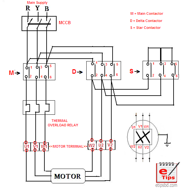 Star-Delta Motor Starter