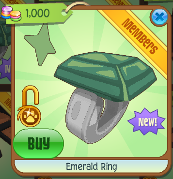 Animal Jam Emerald Ring Animal Jam Emerald Ring