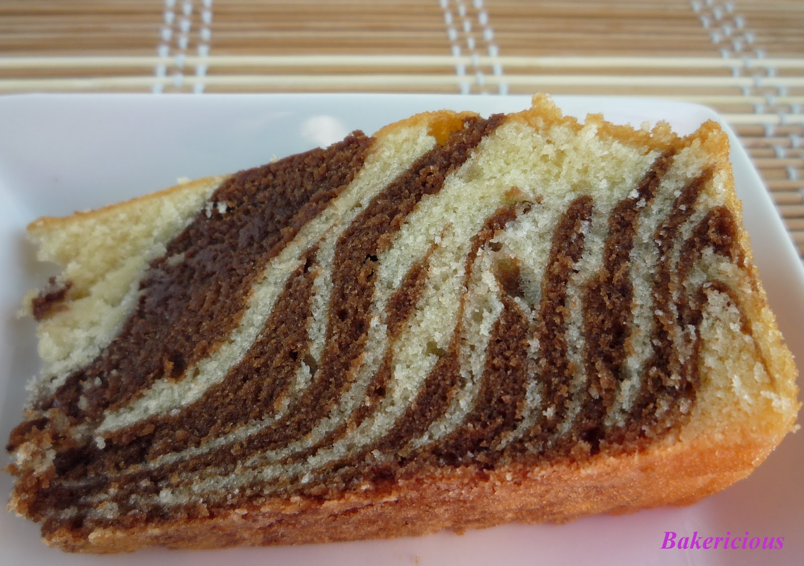 Bakericious Zebra Butter Cake