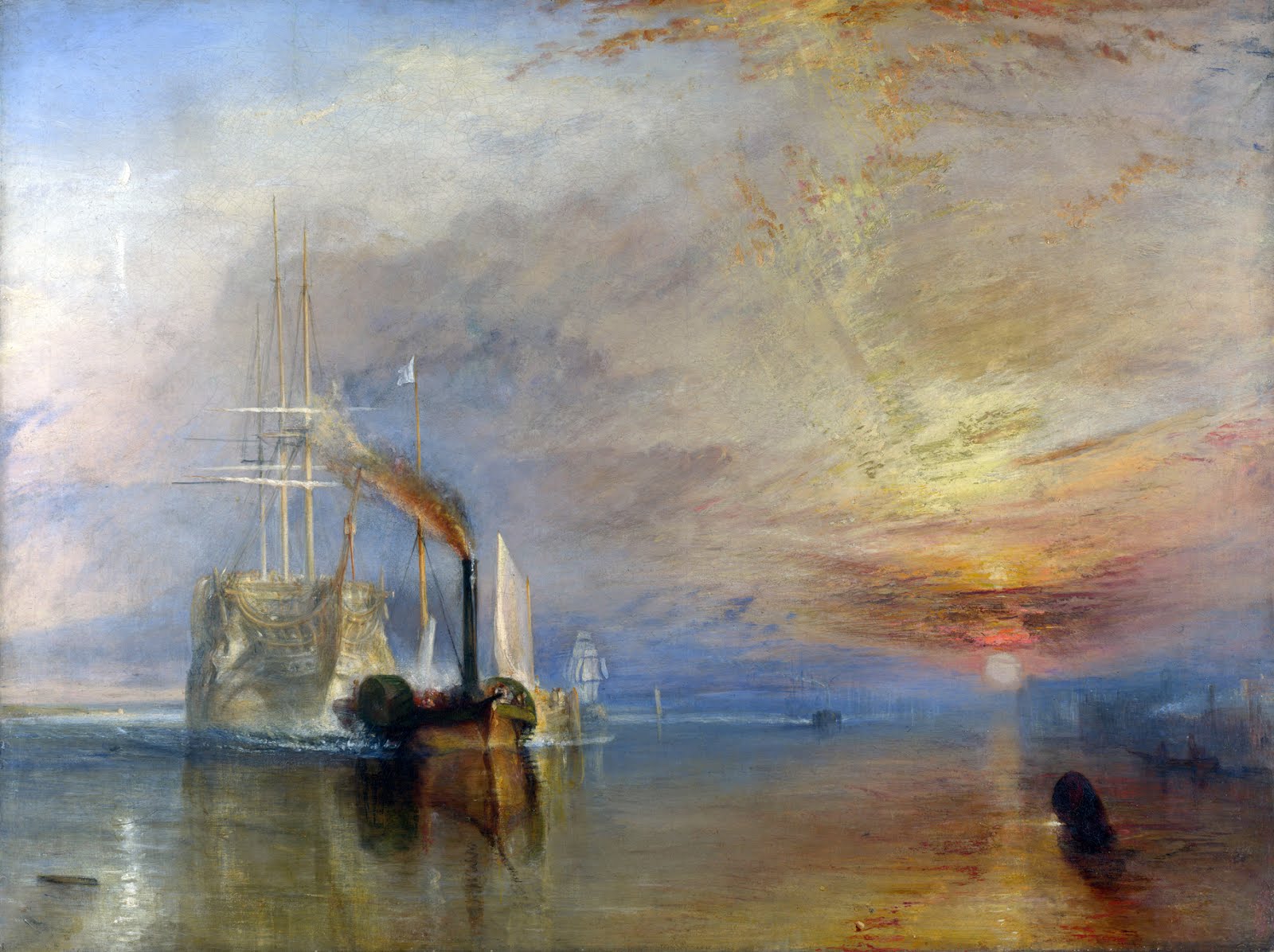 The Fighting Temeraire tugged to her last Berth to be broken up