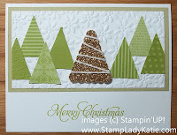 Holiday Card Christmas Trees made with Stampin'UP!'s Pennant Punch