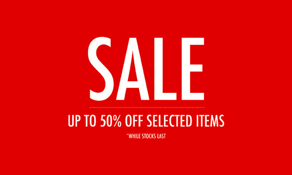 Sales Sales up to 50% off selected items