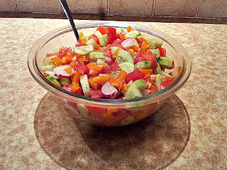 This is our salad for supper