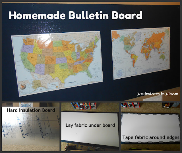 Brainstorm in Bloom DIY Homemade Bulletin Board (Single Stem Idea)