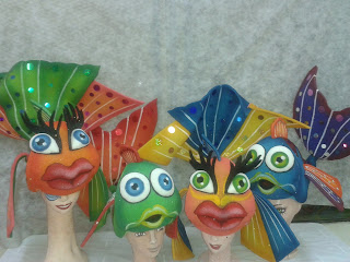 Gorro o Sombrero en goma espuma de peces