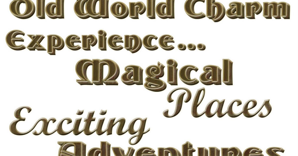 EKDuncan My Fanciful Muse EKD "Old World Charm" Word Art Set for