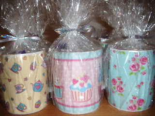 party bag mugs pretty mugs filled with sweets