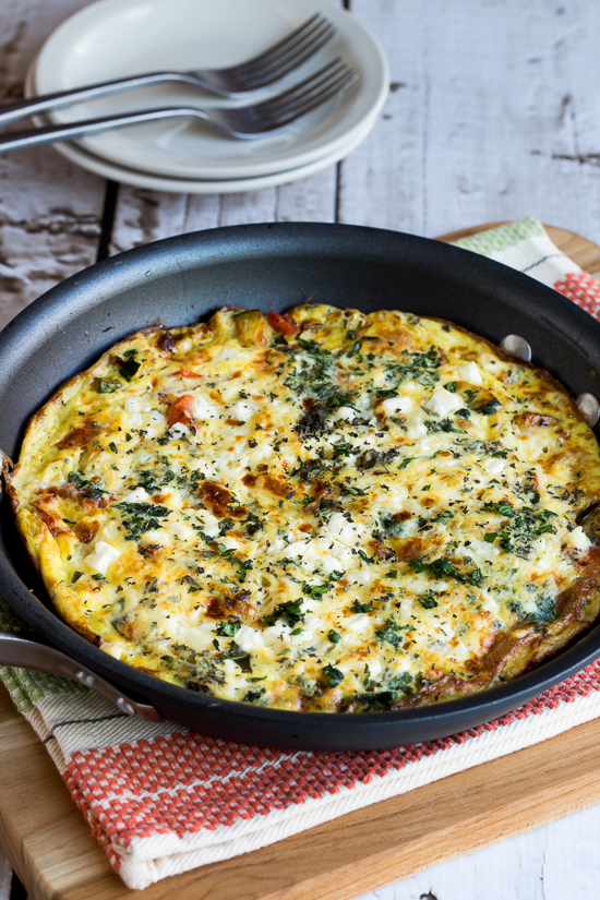 Greek Frittata with Zucchini, Tomato, Feta, and Herbs (Video) Kalyn's