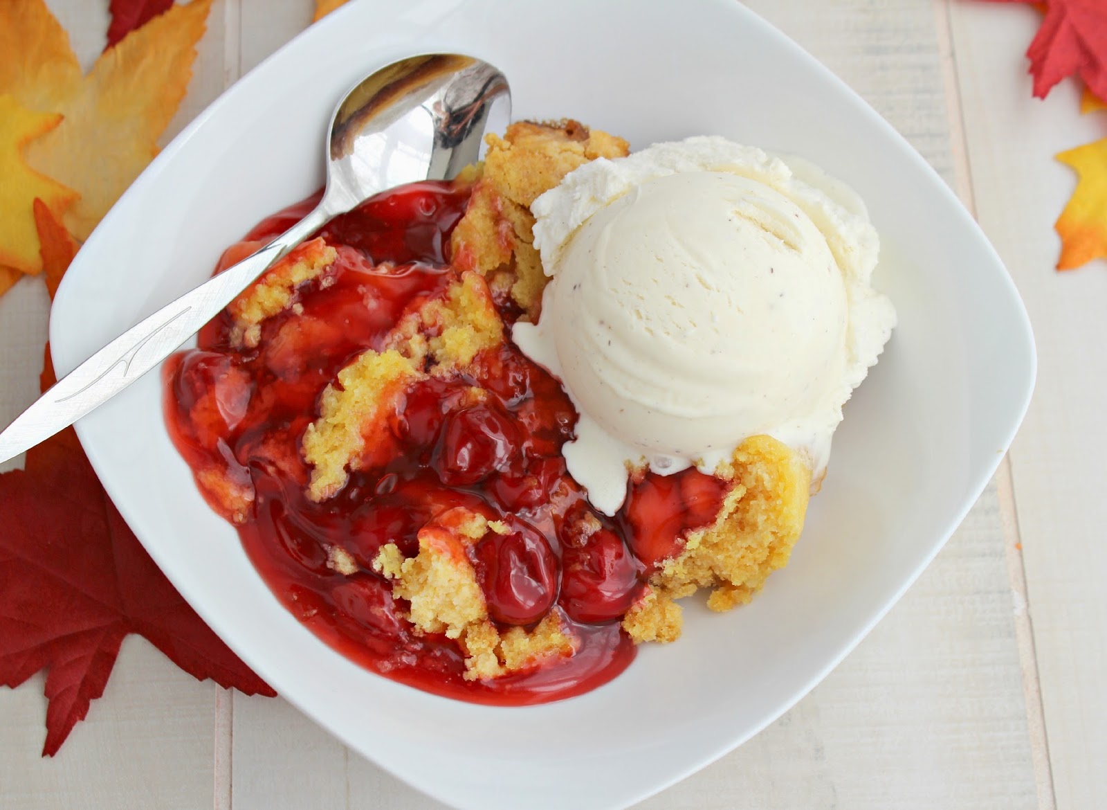 Kitchen Simmer Cherry Cobbler in the Slow Cooker