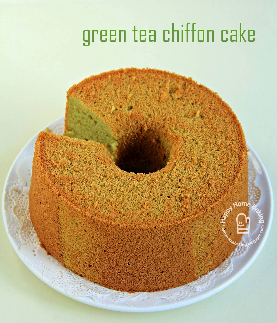Happy Home Baking Green Tea Chiffon