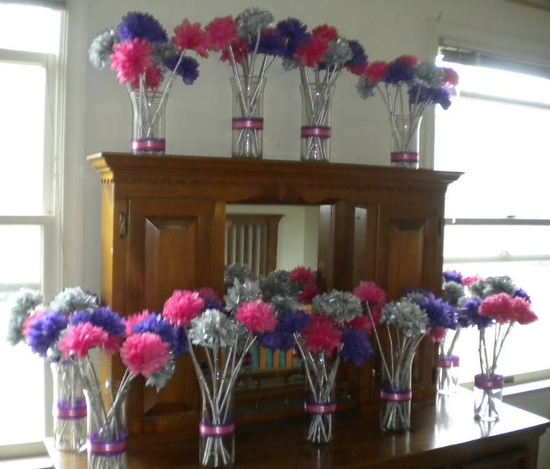 My DIY Tissue Paper Flower Wedding Centerpieces My Girlish Whims