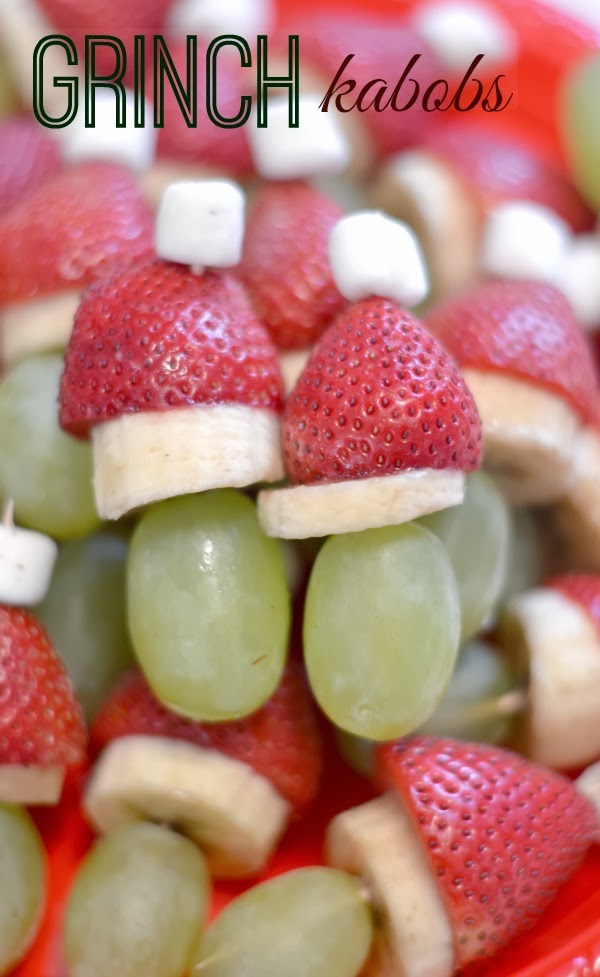 10 Tips for a Whobilicious Grinch Movie Night! || Grinch Kabobs via Growing a Jeweled Rose || Grinch Night! A Fun Family Christmas Tradition! || Letters from Santa Holiday Blog