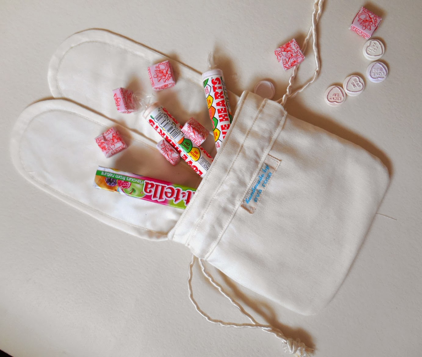 handmade by eva rose: Easter Bunny Drawstring Pouch with Big Bunny Ears