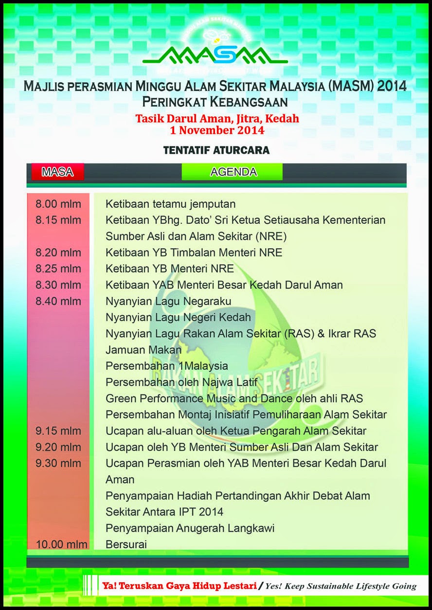 Perasmian Minggu Alam Sekitar Malaysia (MASM) 2014