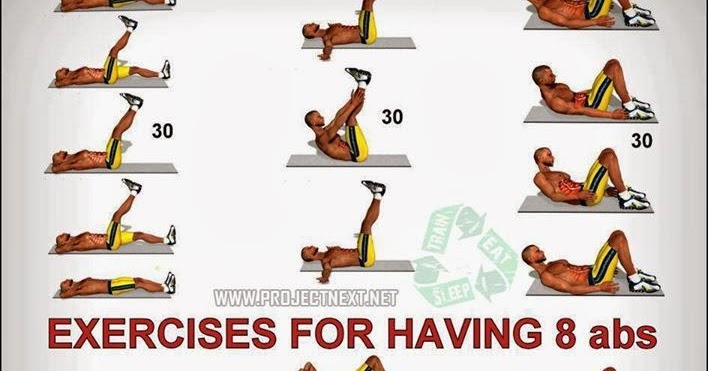 Exercises for having 8 pack abs! Fitness inspiration