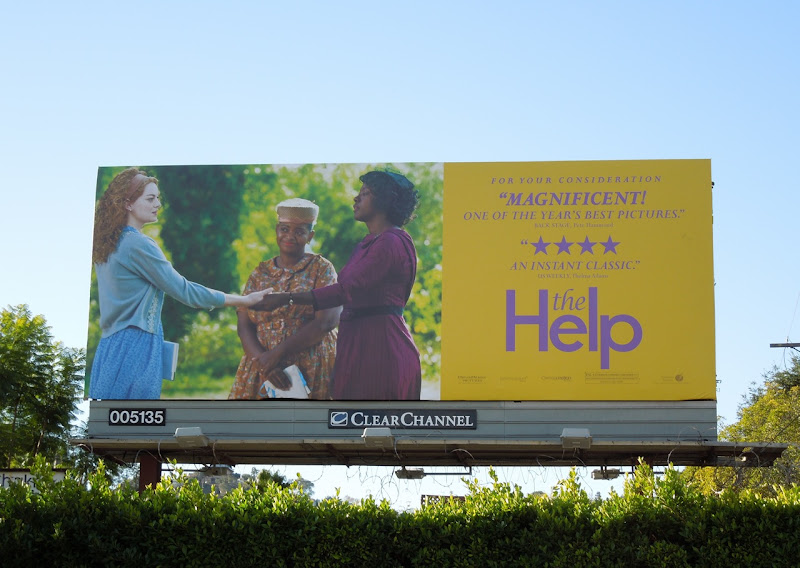 The Help Oscar Consideration billboard