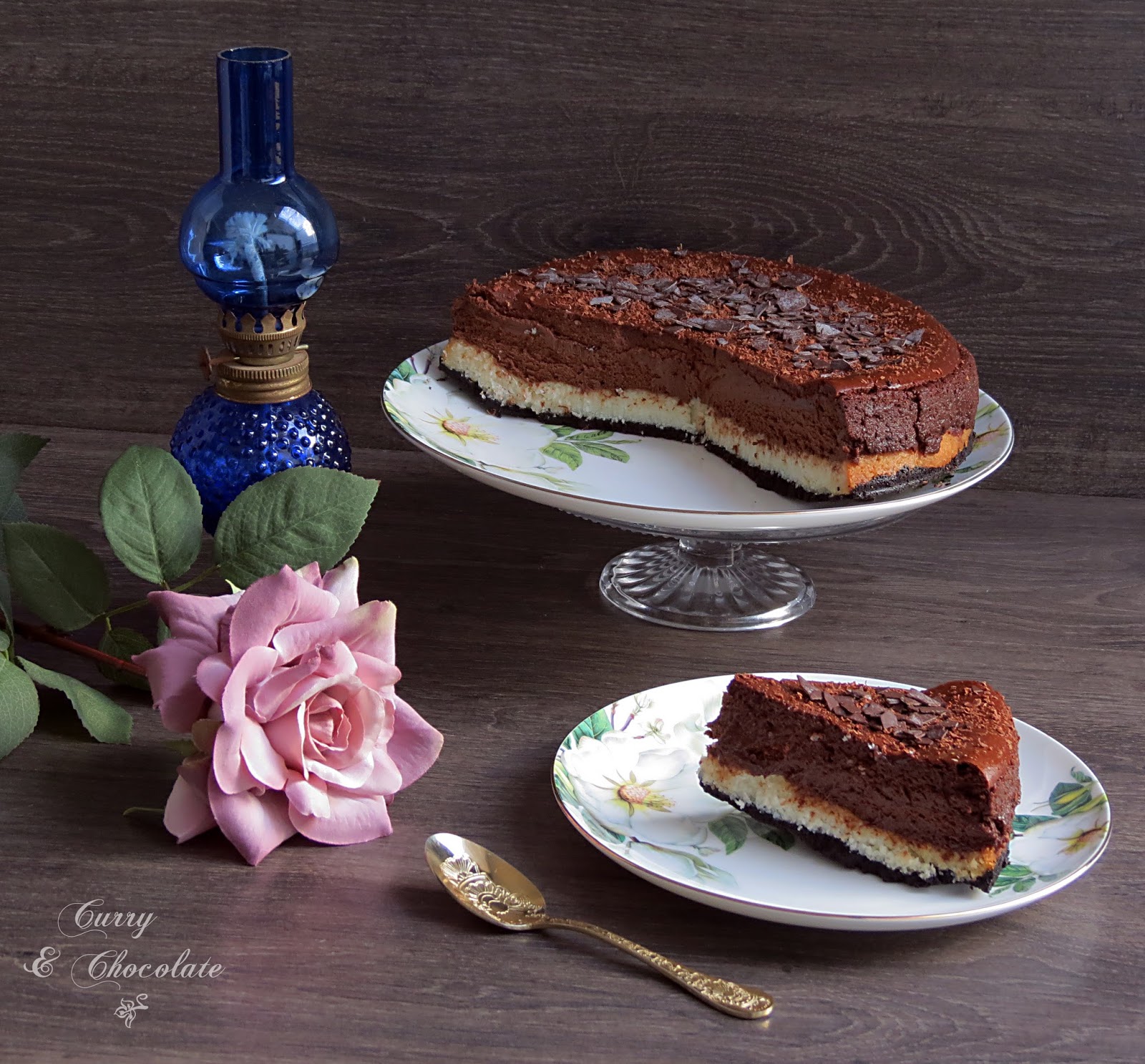 Tarta de queso con chocolate y coco – Coconut and chocolate cheesecake Tarta de queso con chocolate y coco – Coconut and chocolate cheesecake
