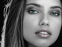 Adriana Lima Back & white HD Wallpapers