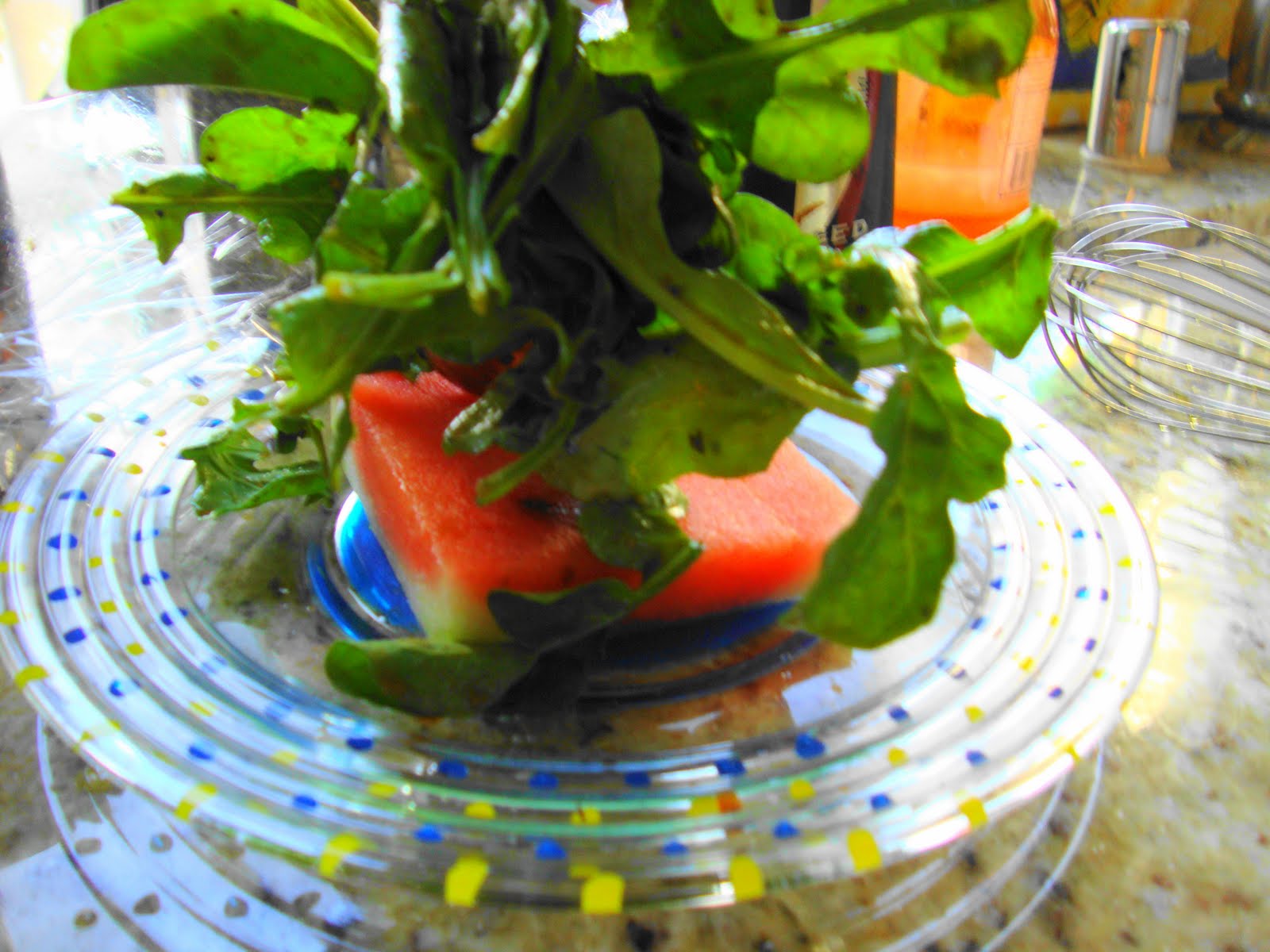 Cooking Underwriter Watermelon Arugula salad Inspired by Contemporary