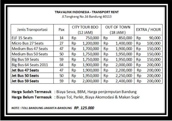 Harga Sewa Bus Pariwisata Bandung 2016: Panduan Lengkap dan Pertimbangan