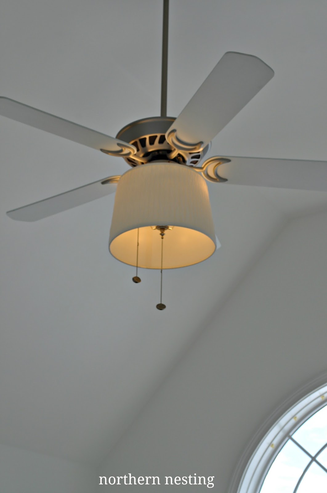 Northern Nesting Adding A Shade To Your Ceiling Fan