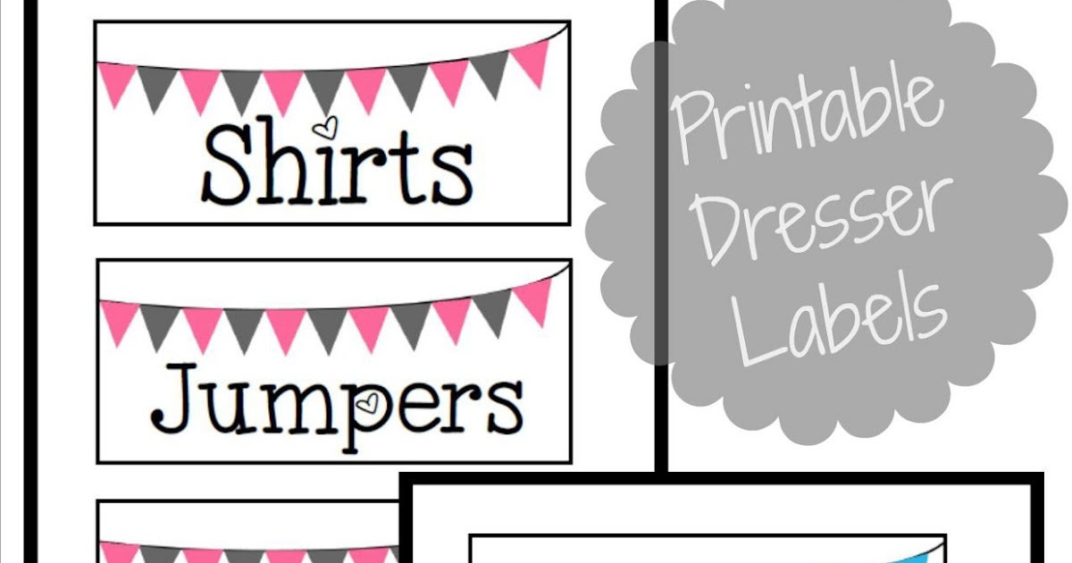 Orchard Girls Nursery Organization Free Label Printables