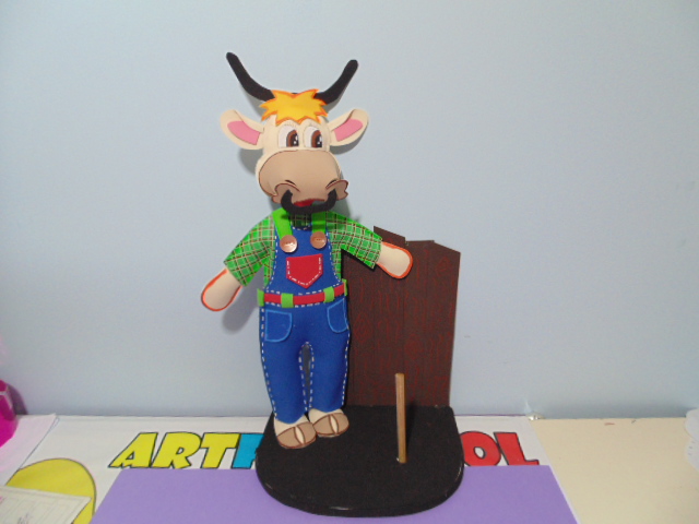 Mis fofuchas 2013 artfoamicol: vaquita granjera 3d en foami o ...