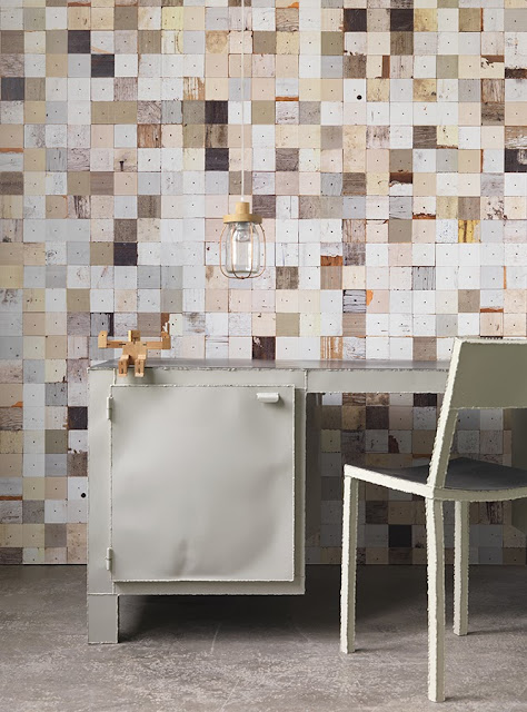 Scrapwood Wallpaper Piet Hein Eek via Nat et nature