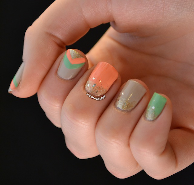 chevrons chloe - nailed