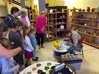 Pottery Throwing Demonstrations by Lori Buff of Future Relics Gallery Pottery Throwing Demonstrations by Lori Buff of Future Relics Gallery