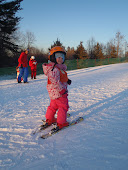 Aimee op ski