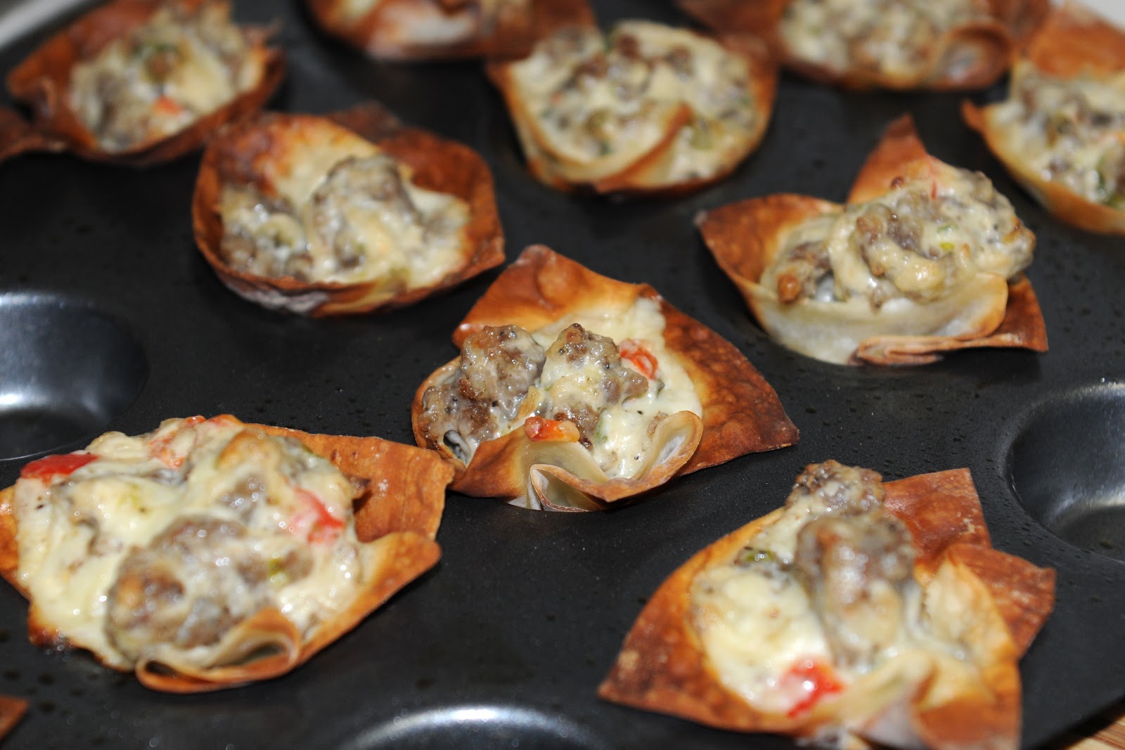 Simply Gourmet Cheesy Sausage Cups