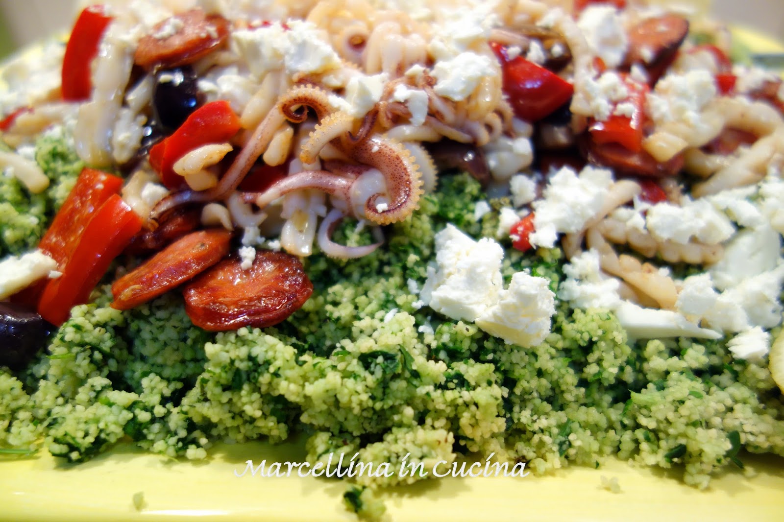 Marcellina in Cucina Jamie Oliver's Chorizo and Squid