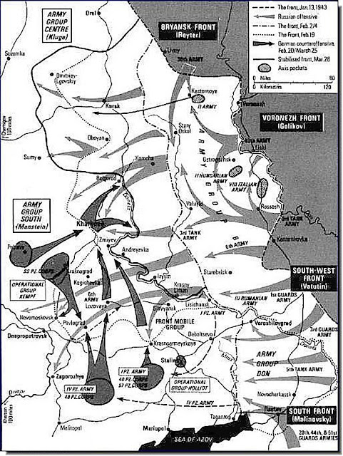 Eastern front maps after Stalingrad