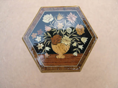 Table,Marqueterie,Miniature,Fleurs