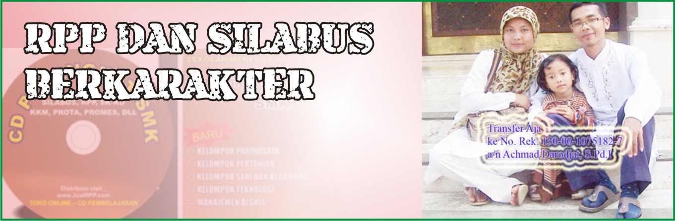 Berisi tentang RPP, Silabus berkarakter (SD/MI, SMP, SMA) dan juga