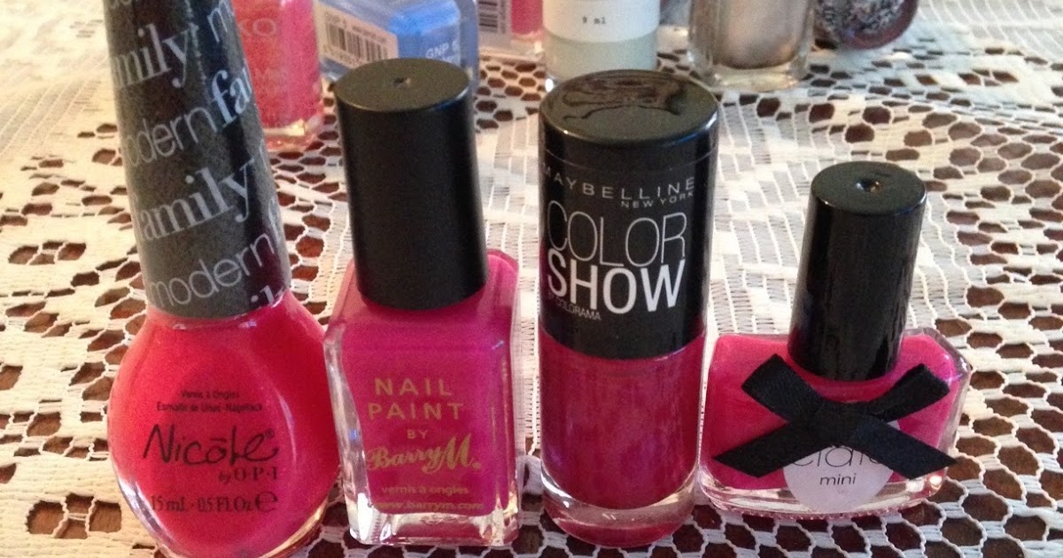 beautyorbread: Fuchsia Pink Nails