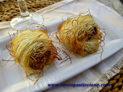 rotolini di pasta kadaifi con tonno fresco allo zenzero