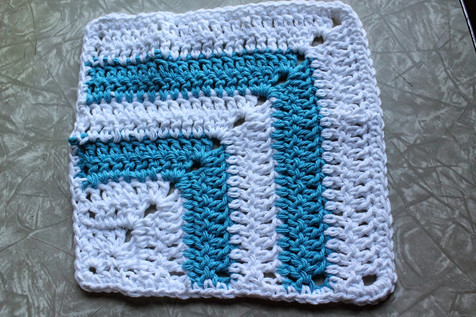 Everyday Life at Leisure Crocheting the Diagonal Stripe Dishcloth