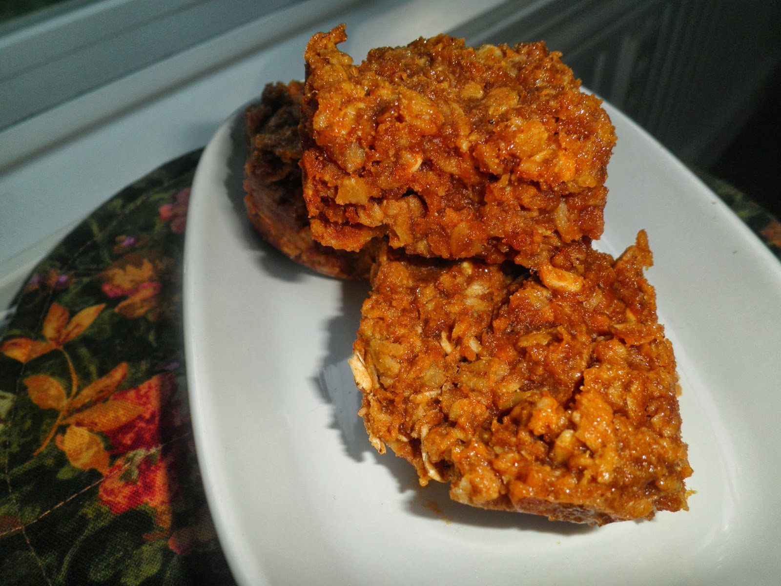 Secrets from the Cookie Princess Pumpkin Peanut Butter Oatmeal Bars