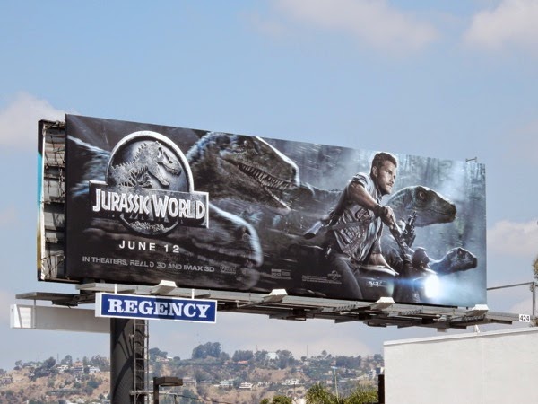 Jurassic World movie billboard Jurassic World movie billboard