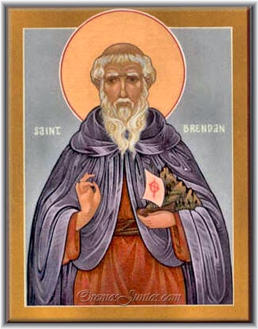 Vidas Santas San Brendan de Clonfert, "el Navegante", Abad