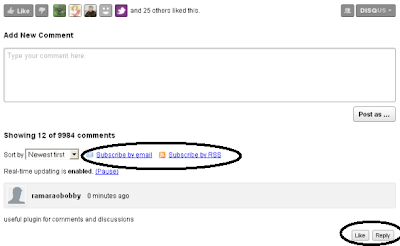 Disqus Comments System screenshot