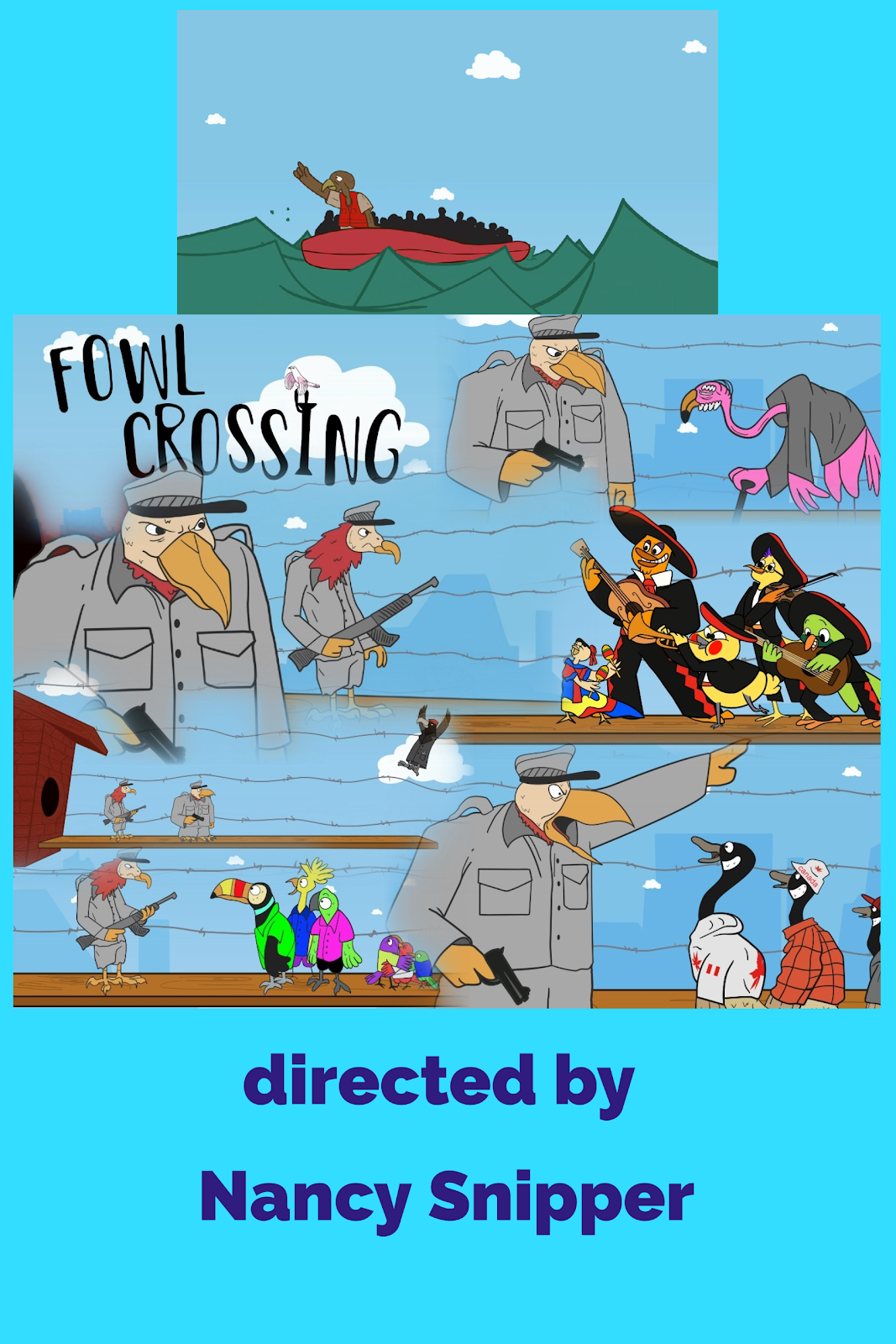 Fowl Crossing by Nancy Snipper